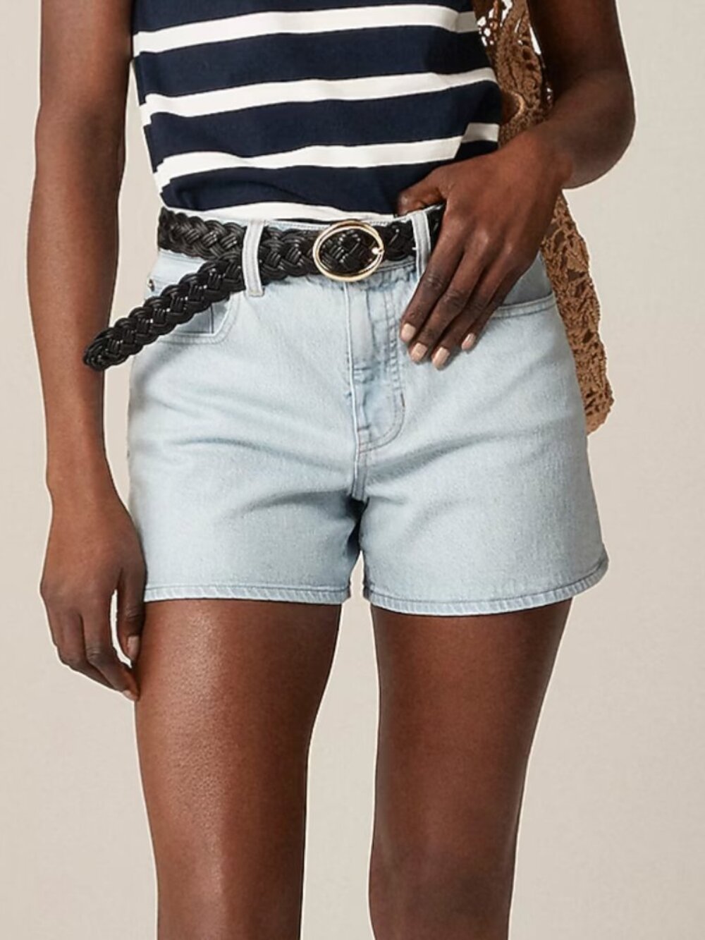 J CREW High-Rise Denim Shorts Montauk Wash 26 NEW With Tags
